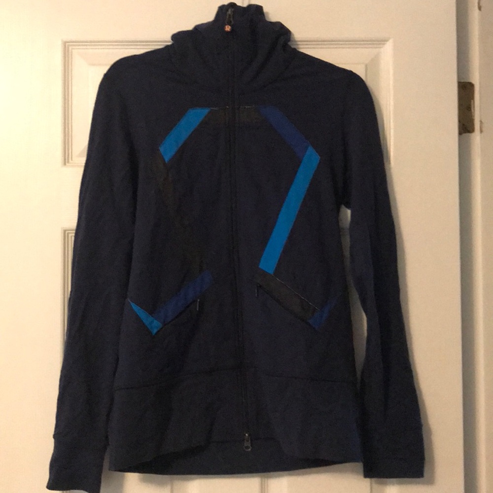Navy Lululemon old school Stride Jacket
